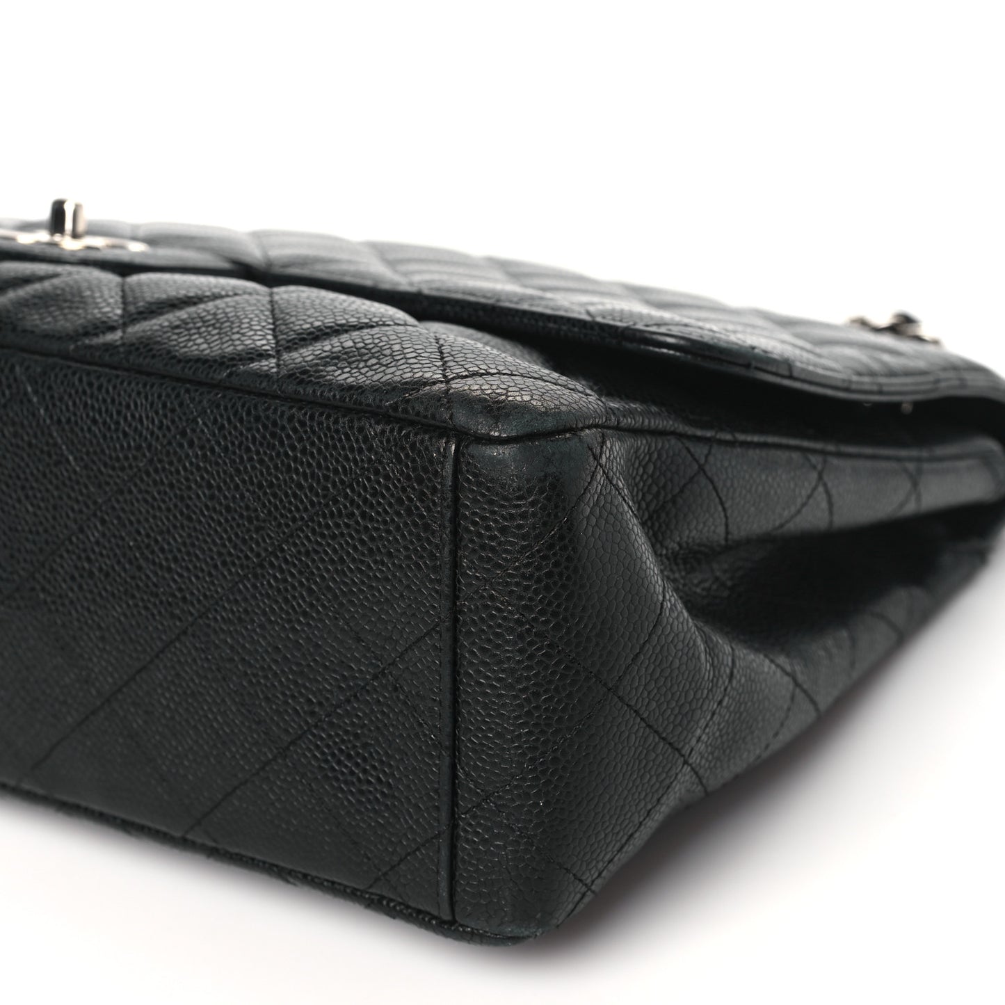 Caviar Quilted Maxi Single Flap Black