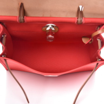 Hermes Vache Hunter Toile Herbag Zip 31 PM Bougainvillea 7 of 11