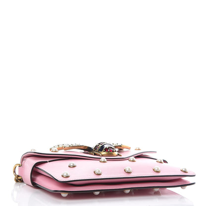 Gucci Nappa Pearl Studded Mini Queen Margaret Broadway Shoulder Bag Sugar Pink 5 of 28