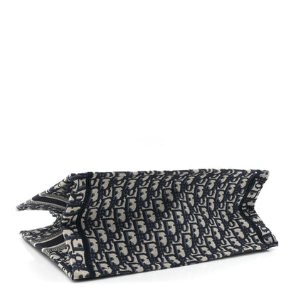 Christian Dior Oblique Medium Book Tote Blue Multicolor 4 of 9