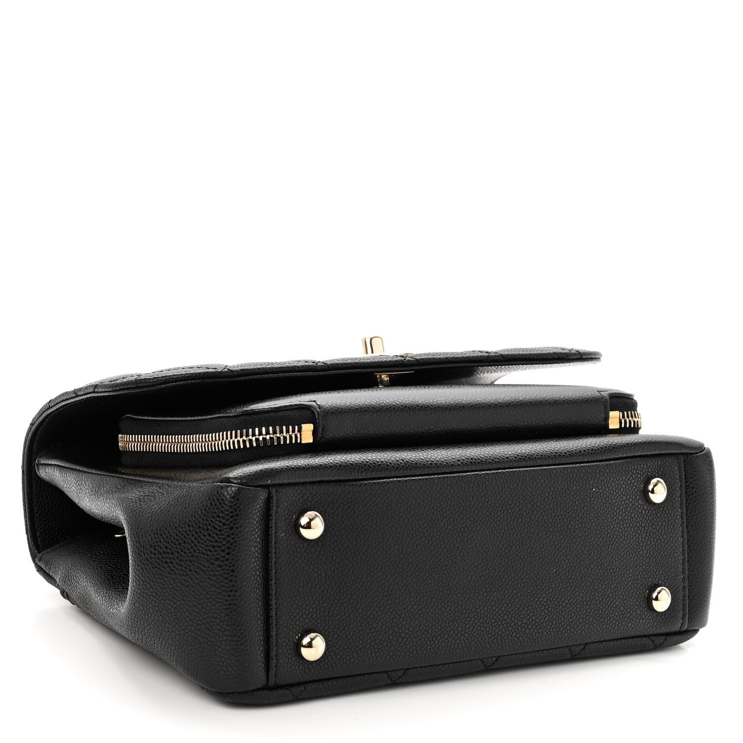 Caviar Quilted Medium Business Affinity Flap Black