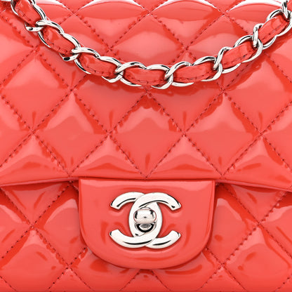 Chanel Patent Quilted Mini Square Flap Red 8 of 10
