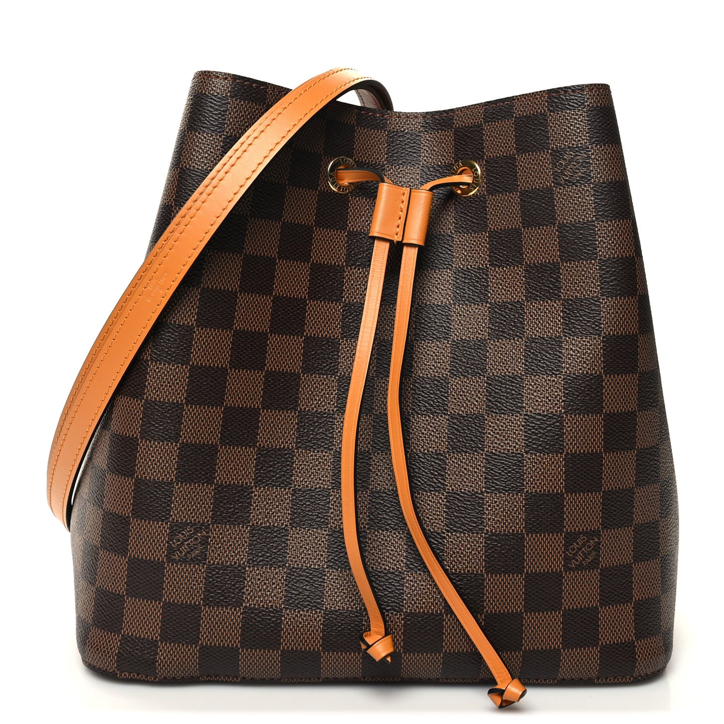 Damier Ebene Neonoe MM Safran