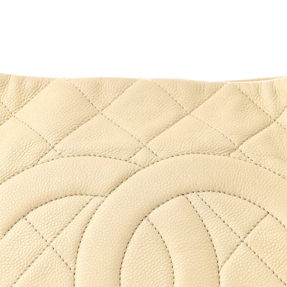 Chanel Caviar Quilted Expandable Zip Shoulder Bag Light Beige 8 of 10