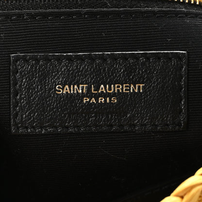 Saint Laurent Raffia Calfskin Monogram Medium Niki Chain Satchel Wheat 6 of 10
