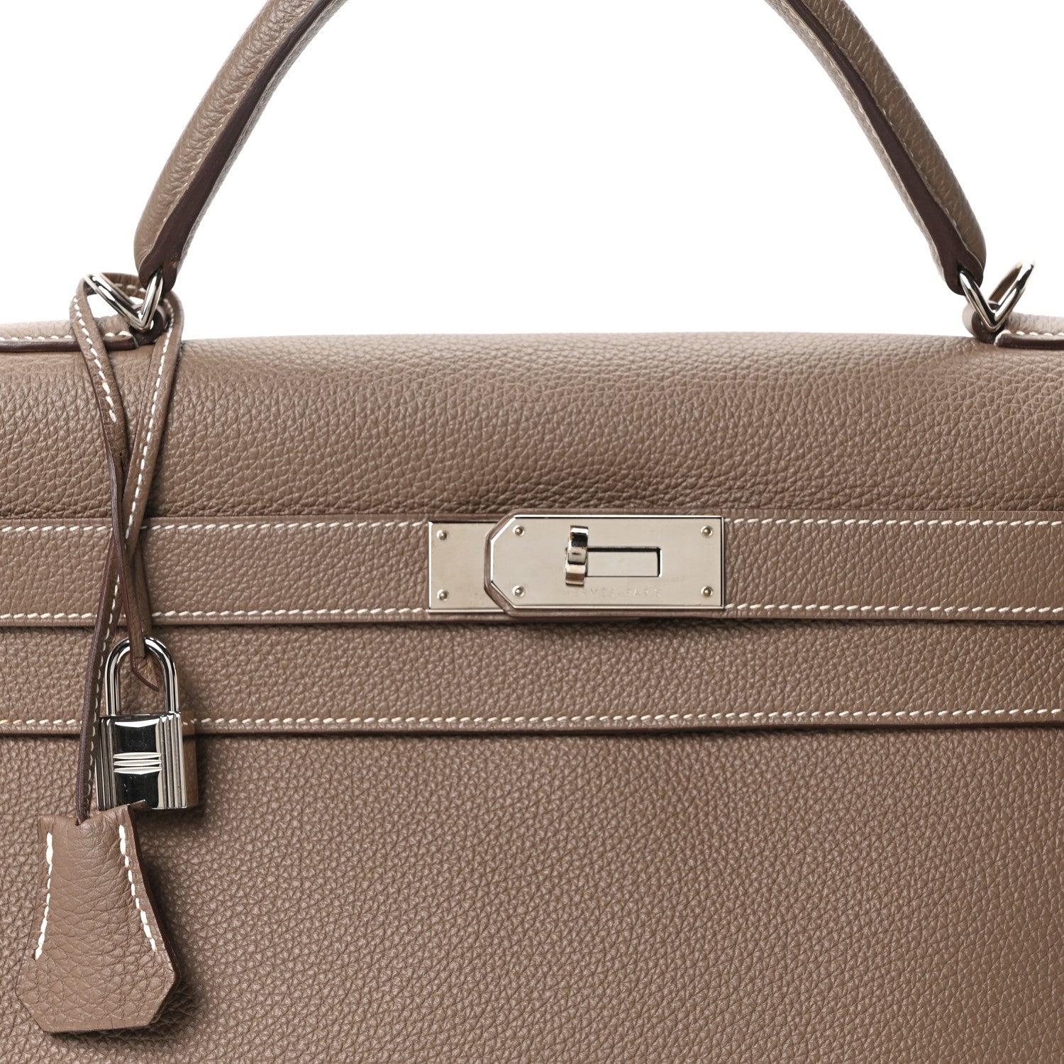 Hermes Togo Kelly Retourne 40 Etoupe 8 of 10