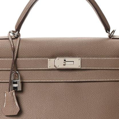 Hermes Togo Kelly Retourne 40 Etoupe 8 of 10