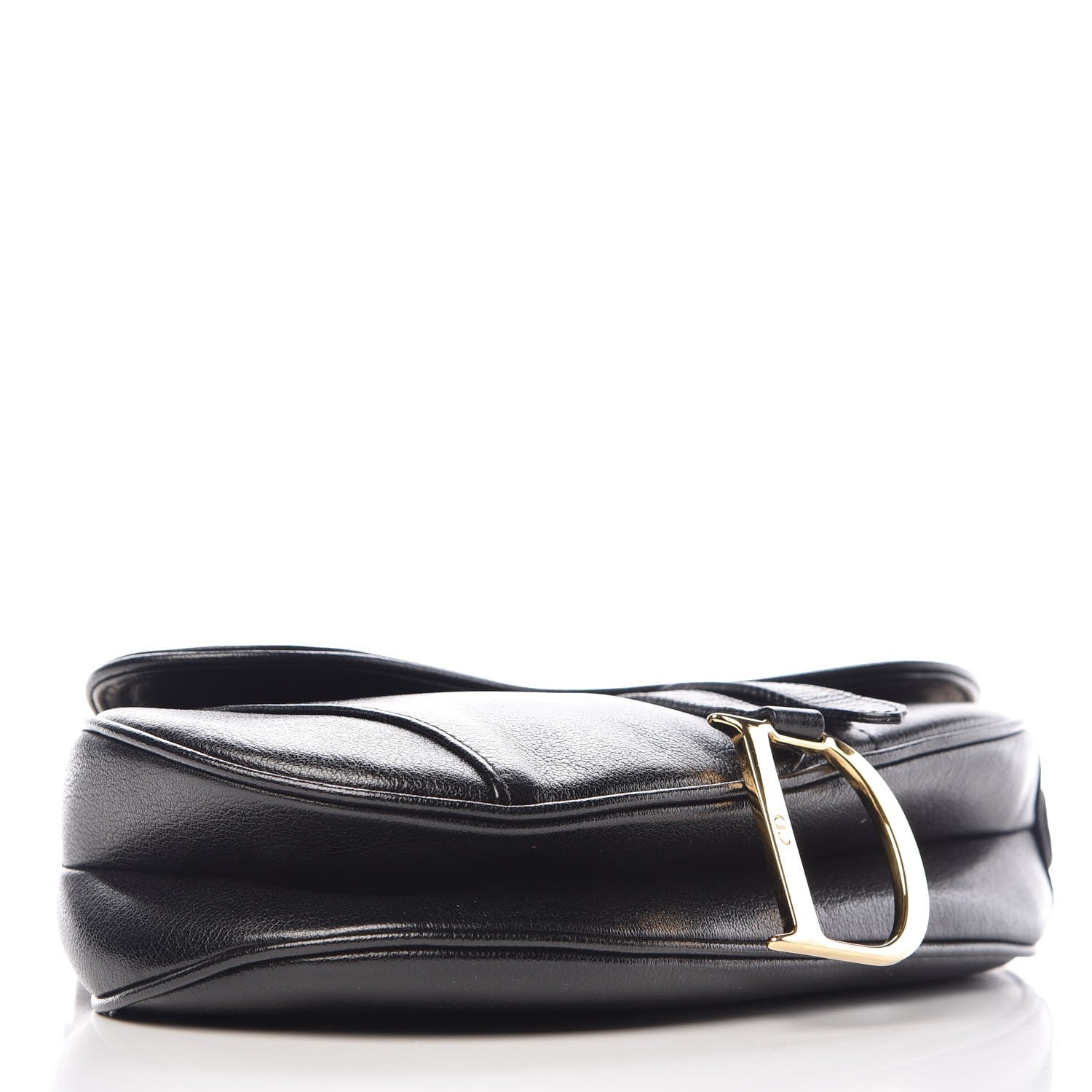 Christian Dior Calfskin Saddle Bag Black 4 of 7