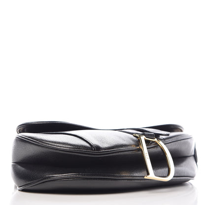 Christian Dior Calfskin Saddle Bag Black 4 of 7