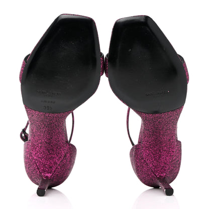 Saint Laurent Evora Amber 85 Astrap Sandals 36.5 Pink 5 of 11