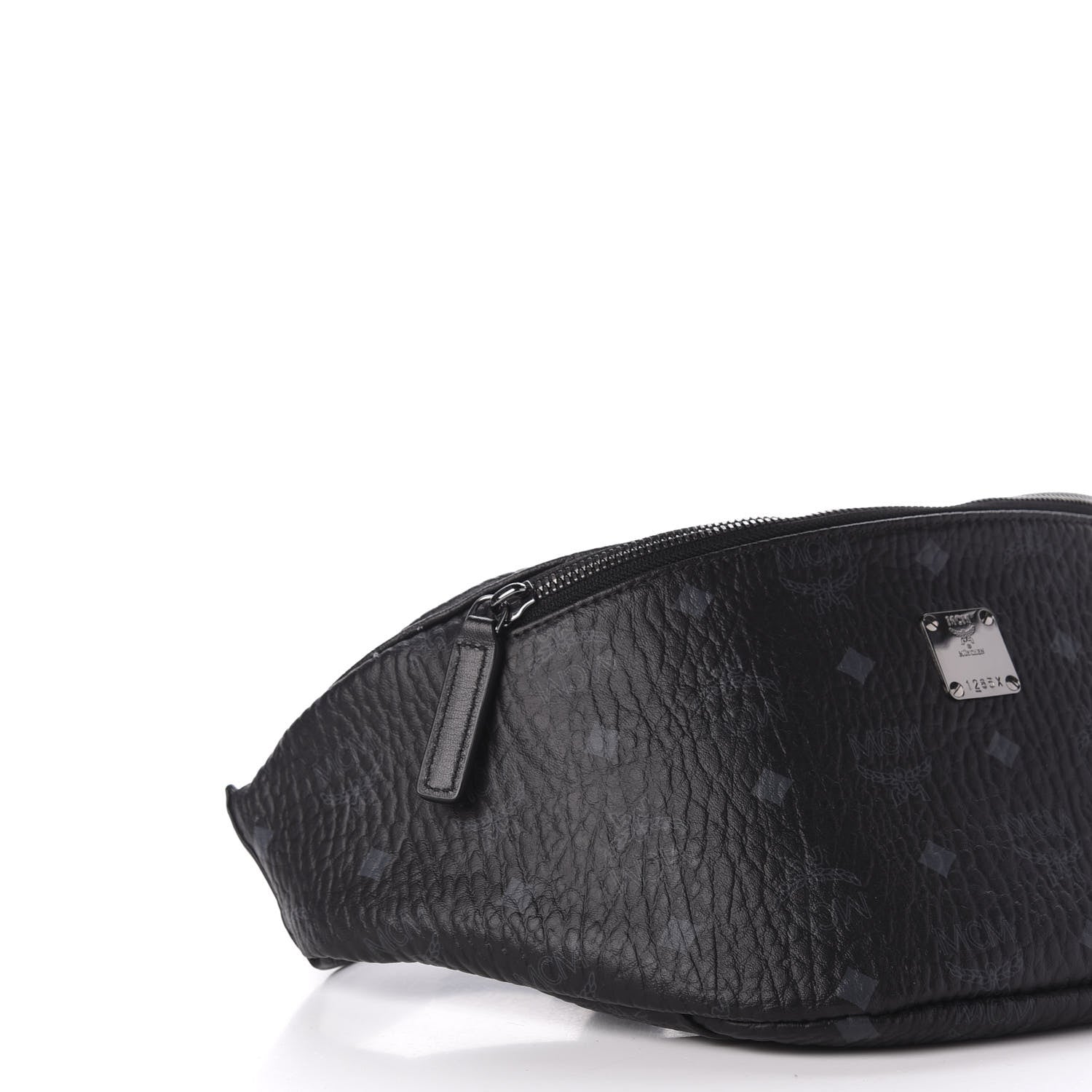 MCM Visetos Medium Stark Belt Bag Black 7 of 9