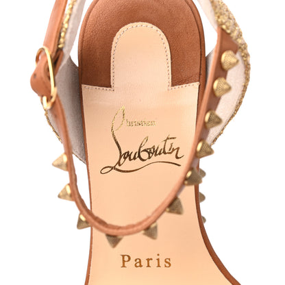 Christian Louboutin Calfskin Cordorella 110 Wedge Sandals 35 Version Cuoio 7 of 14