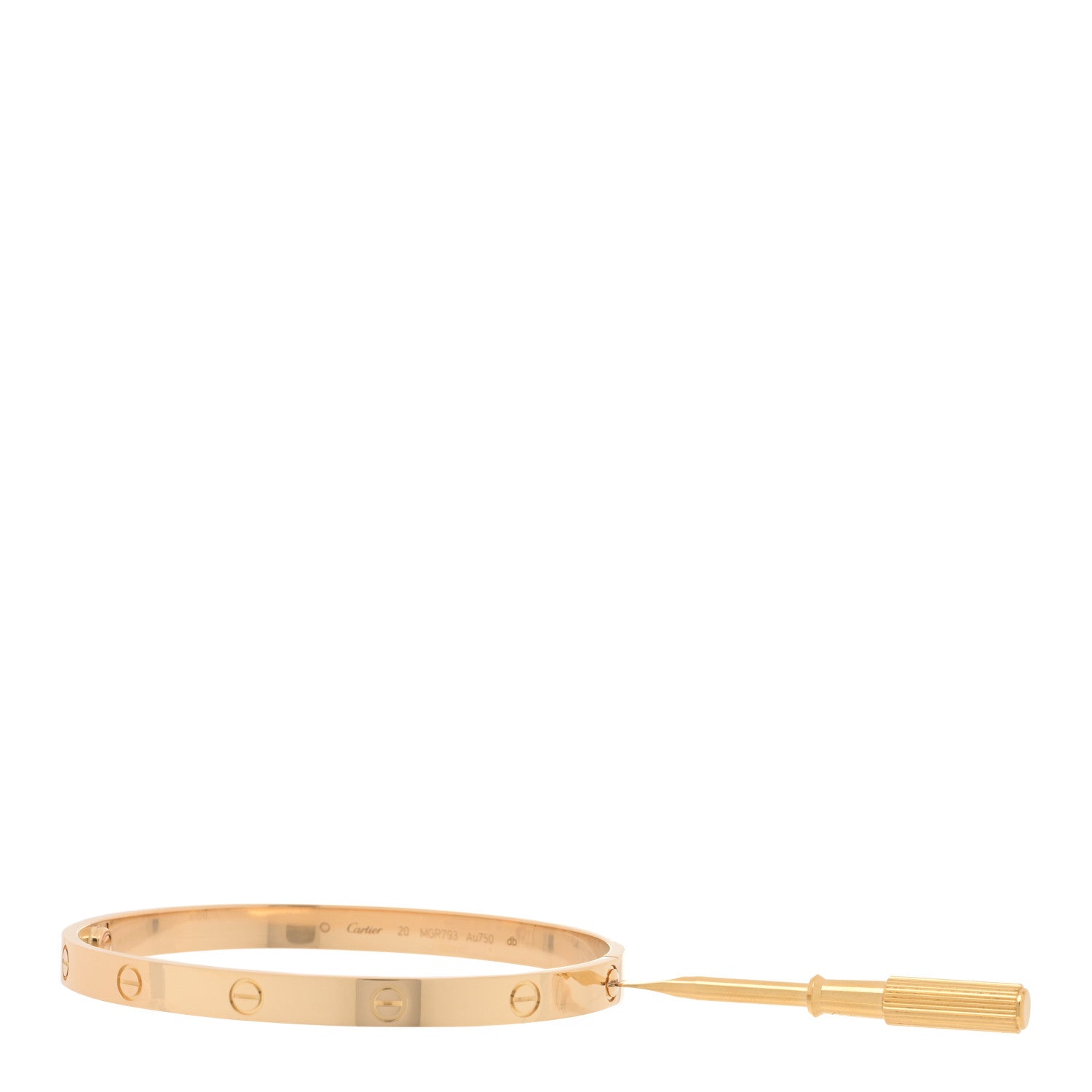 Cartier 18K Yellow Gold LOVE Bracelet 20 4 of 5
