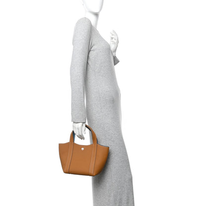 Moynat Taurillon Gex Duo Tote Bag BB Cannelle Azur 2 of 9