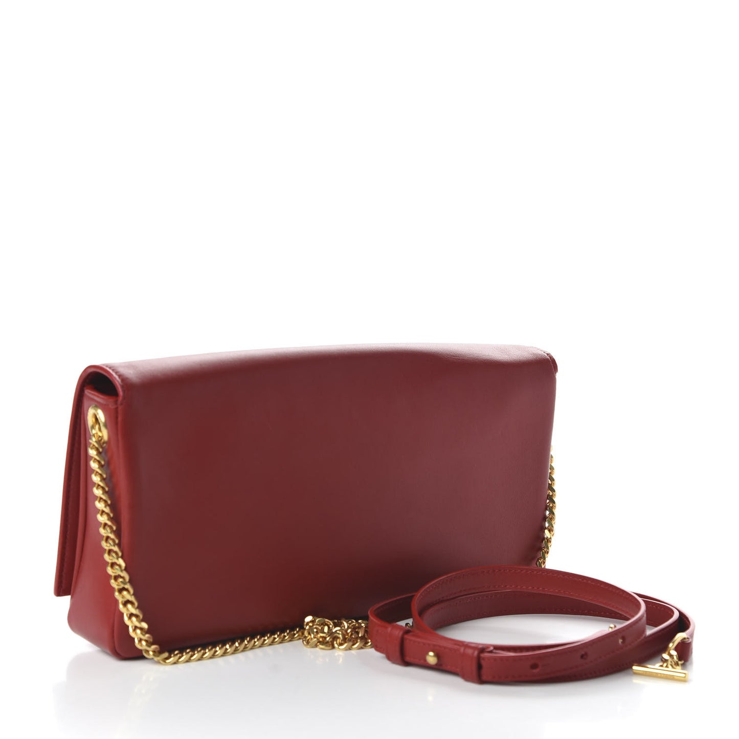 Lambskin Monogram Tassel Kate 99 Rouge Eros