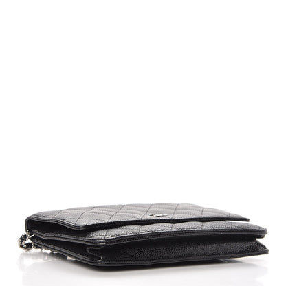 Chanel Caviar Quilted Wallet On Chain WOC Black 4 of 8
