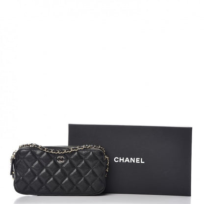 Chanel Caviar Quilted Small Clutch With Chain Black 11 of 11
