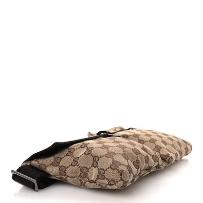 Gucci GG Monogram Double Pocket Belt Bag Dark Brown 4 of 13