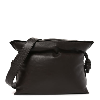 Loewe Calfskin Flamenco Puffer Knot Bag Dark Brown 1 of 9