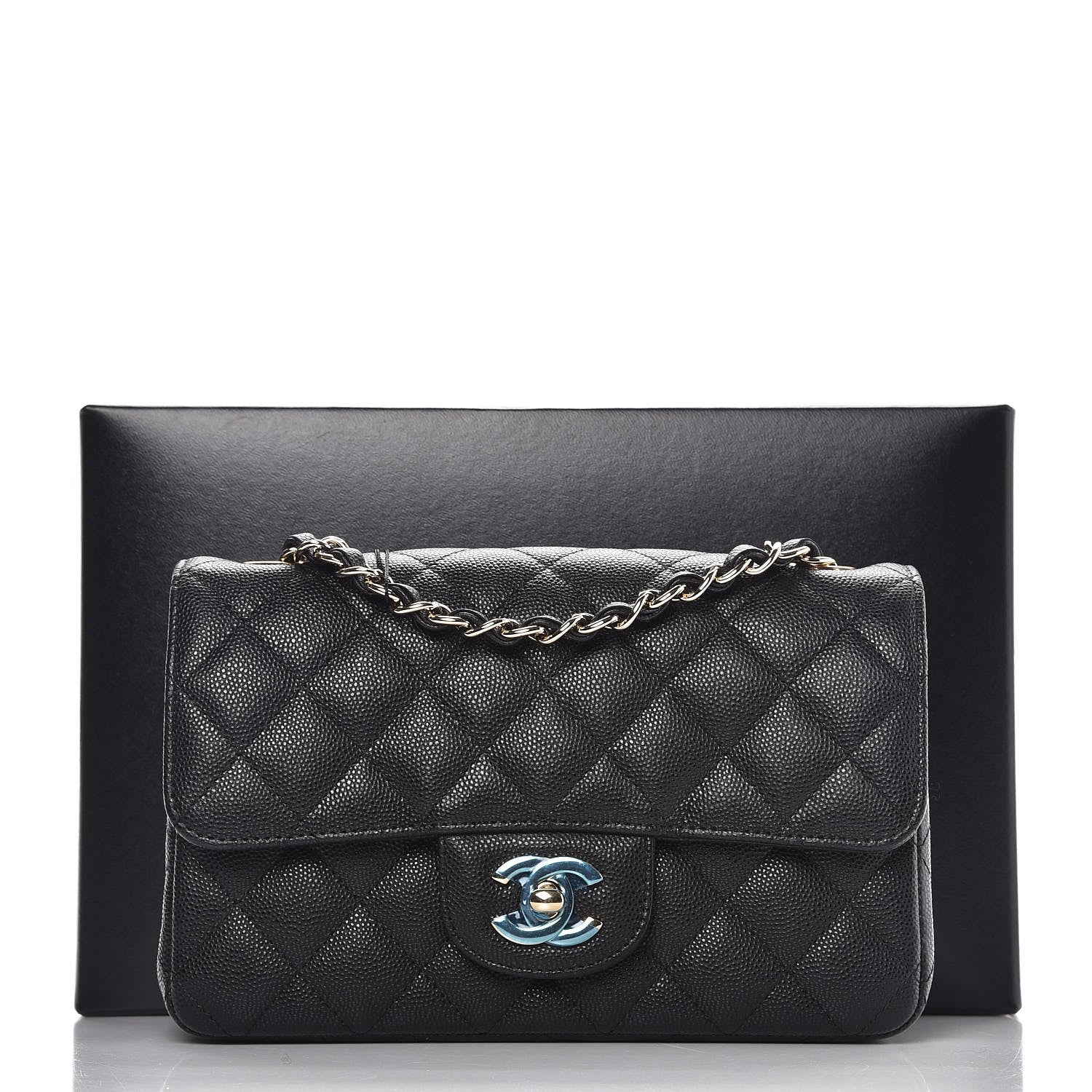 Chanel Caviar Quilted Mini Rectangular Flap Black 8 of 8