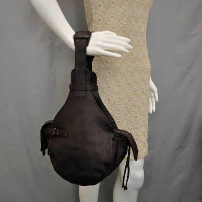 Balenciaga Leather Aviator Helmet Bag Marron 2 of 9