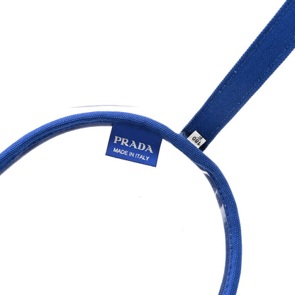 Prada PVC Canapa Tote Cobalto 7 of 10