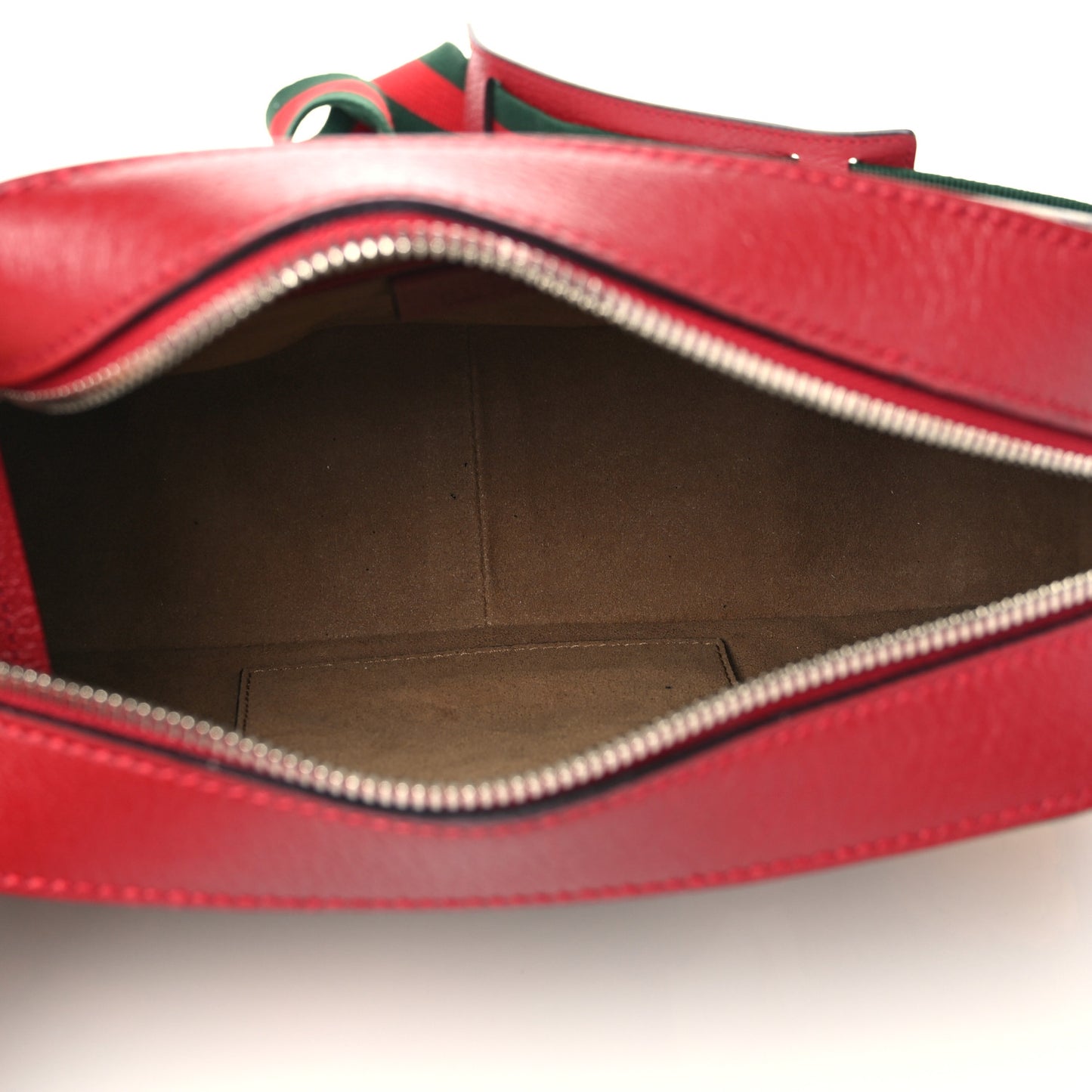 GG Supreme Monogram Tian Web Camera Bag Beige Multicolor Red