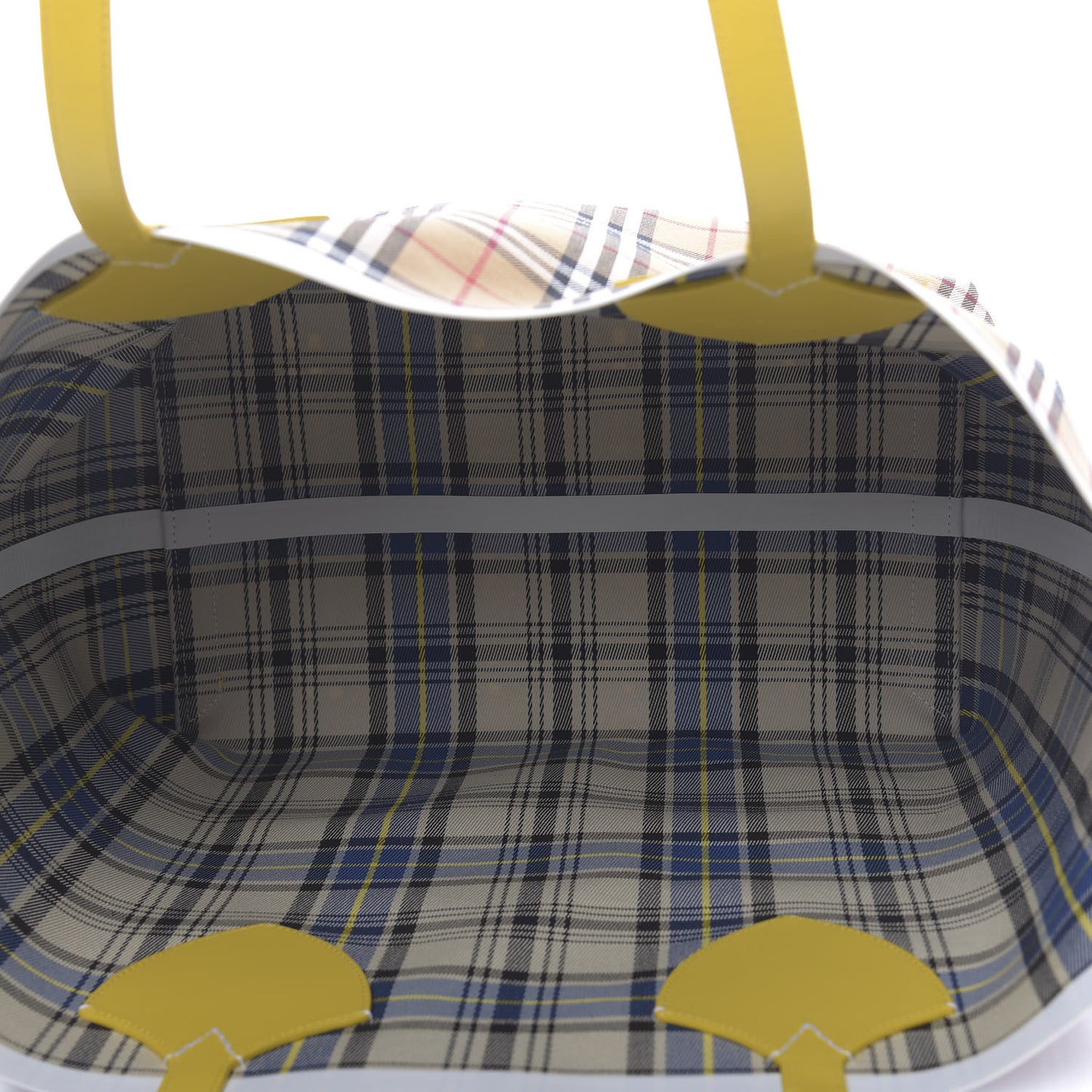 Vintage Check Large The Giant Reversible Tote Yellow
