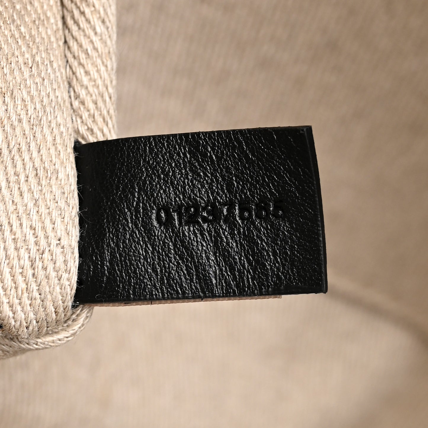 Cotton Shiny Calfskin Medium Woody Ribbon Tote Obscure Navy