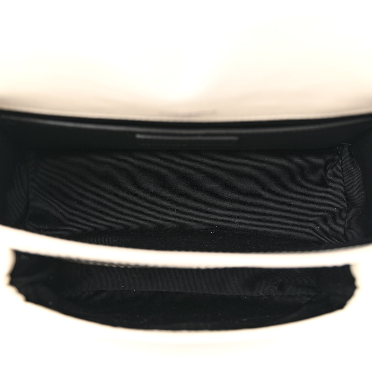 Crinkled Calfskin Matelasse Monogram Baby Niki Chain Satchel Ivory