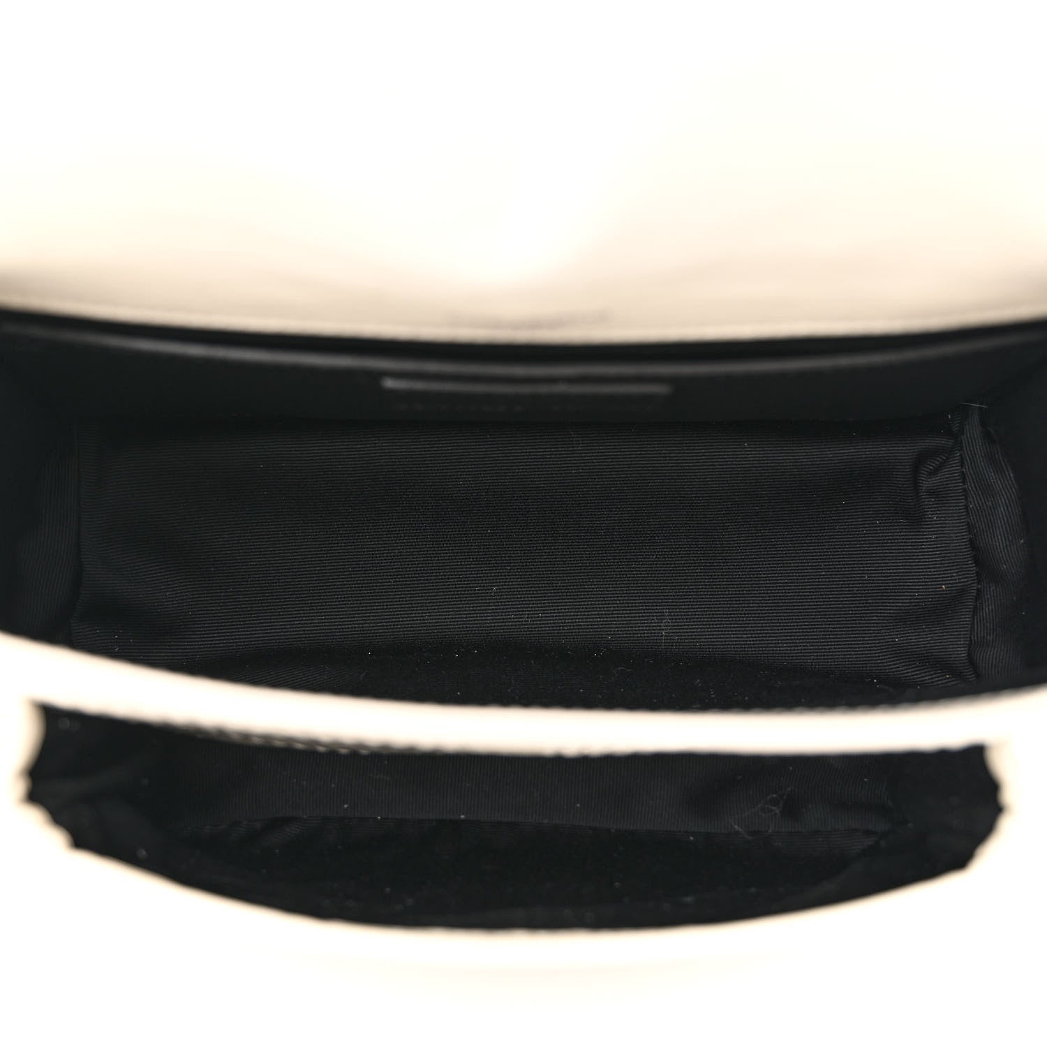 Saint Laurent Crinkled Calfskin Matelasse Monogram Baby Niki Chain Satchel Ivory 5 of 10
