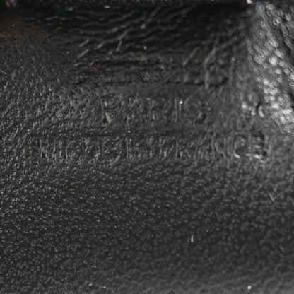 Hermes Milo Lambskin Matte Niloticus Crocodile Himalaya Touch Grigri Rodeo Horse Bag Charm PM Black White 4 of 5