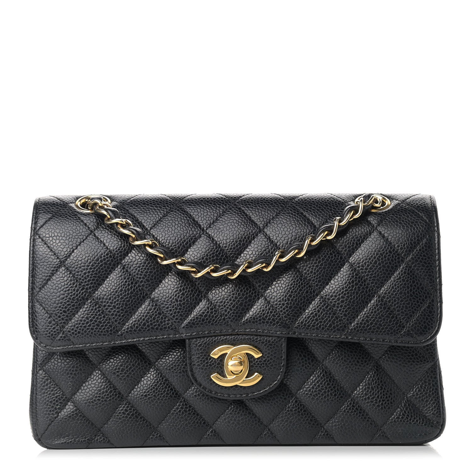 Chanel Caviar Quilted Small Double Flap Black 1 of 11