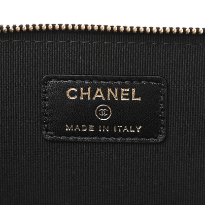 Chanel Lambskin Quilted Small Top Handle Vanity Case With Chain Black 6 of 8