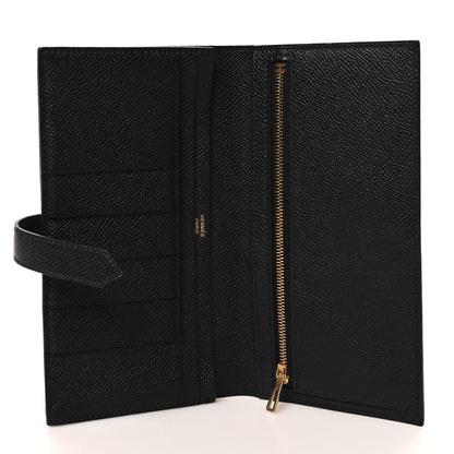 Hermes Epsom Bearn Gusset Wallet Black 5 of 11