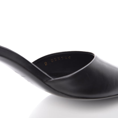 Chanel Calfskin Grosgrain CC Mules 38.5 Black 8 of 9