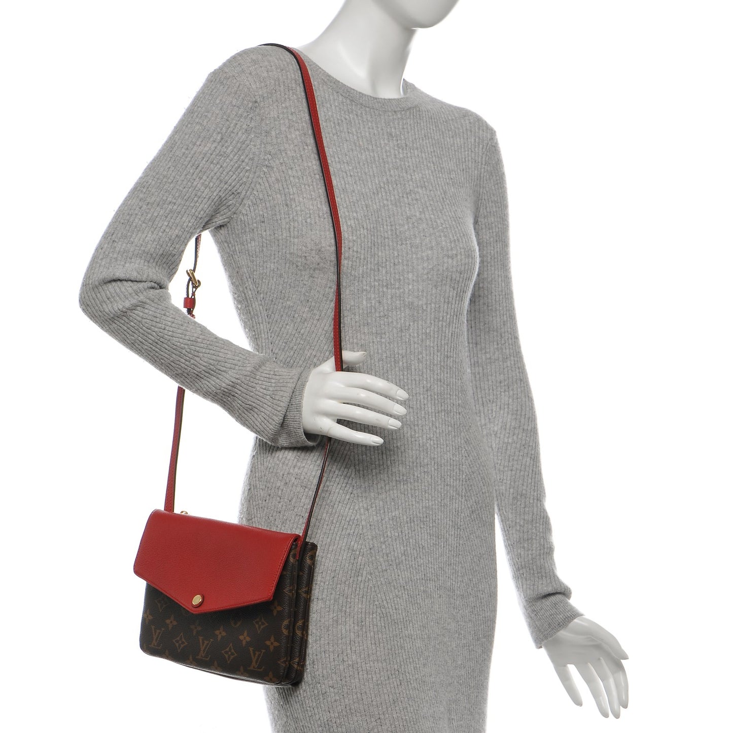 Monogram Twice Pochette Cherry