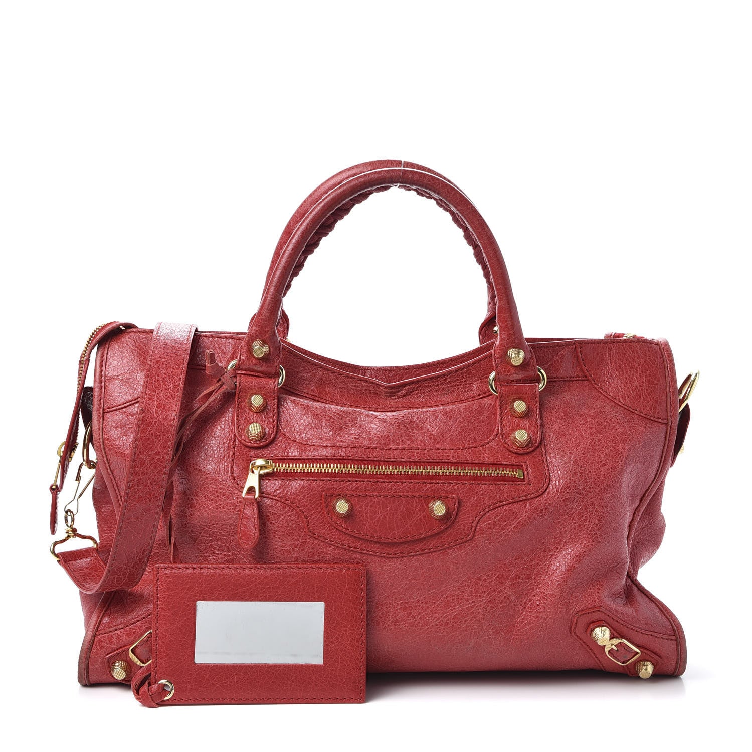 Balenciaga Agneau Giant 12 Gold Hardware City Rouge Cardinal 1 of 9