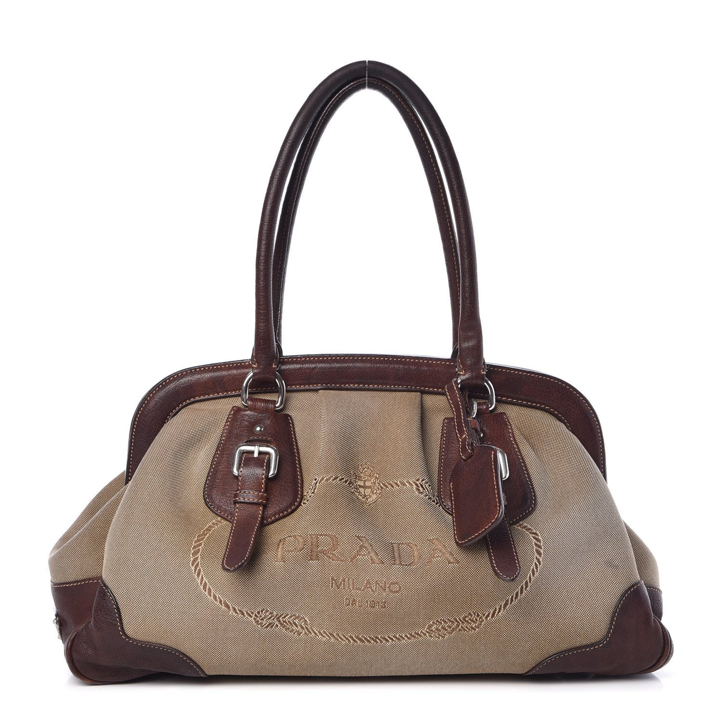 Jacquard Logo Frame Brown