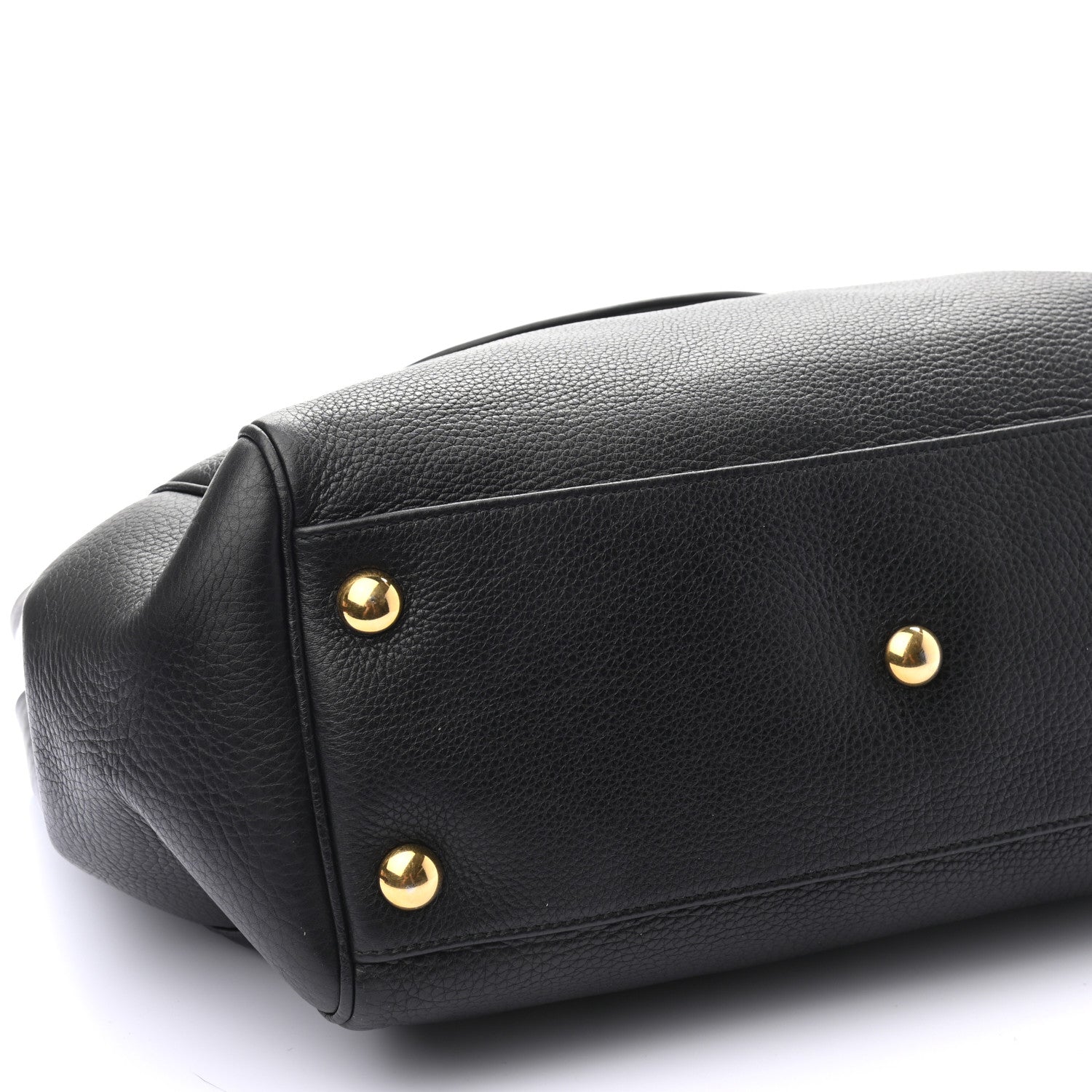 Gucci Pebbled Calfskin Medium 1973 Tote Black 7 of 8