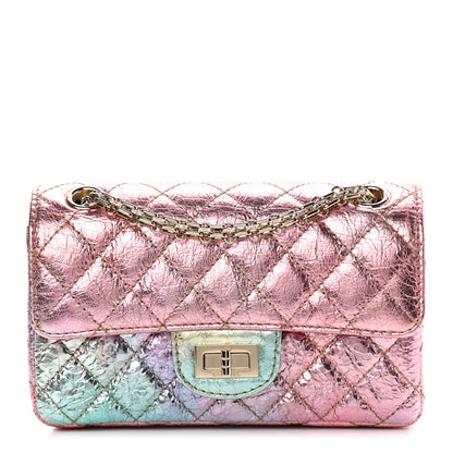 Chanel Metallic Goatskin Quilted Mini 2.55 Reissue Flap Multicolor 1 of 9