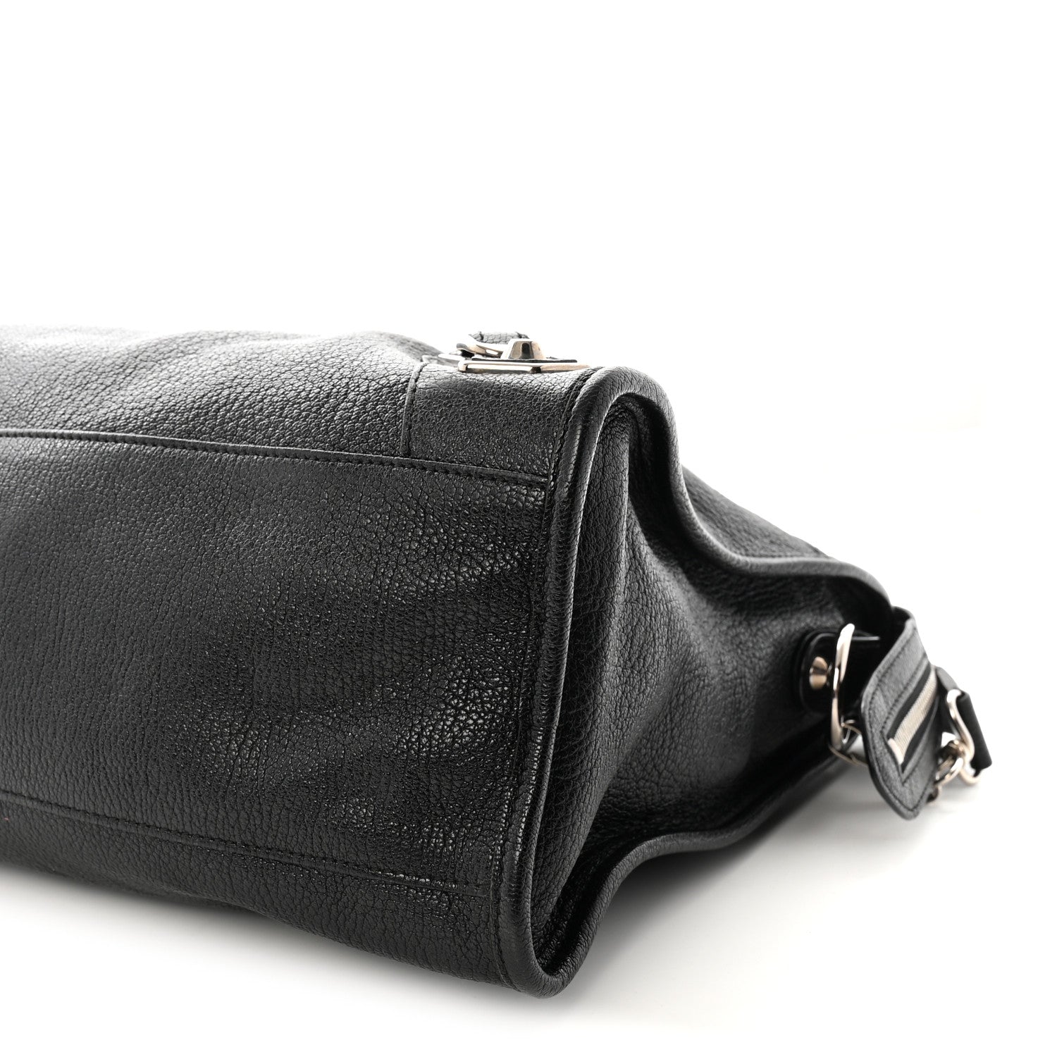 Balenciaga Chevre Silver Metallic Edge Hardware City Black 11 of 11