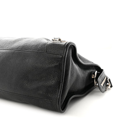 Balenciaga Chevre Silver Metallic Edge Hardware City Black 11 of 11