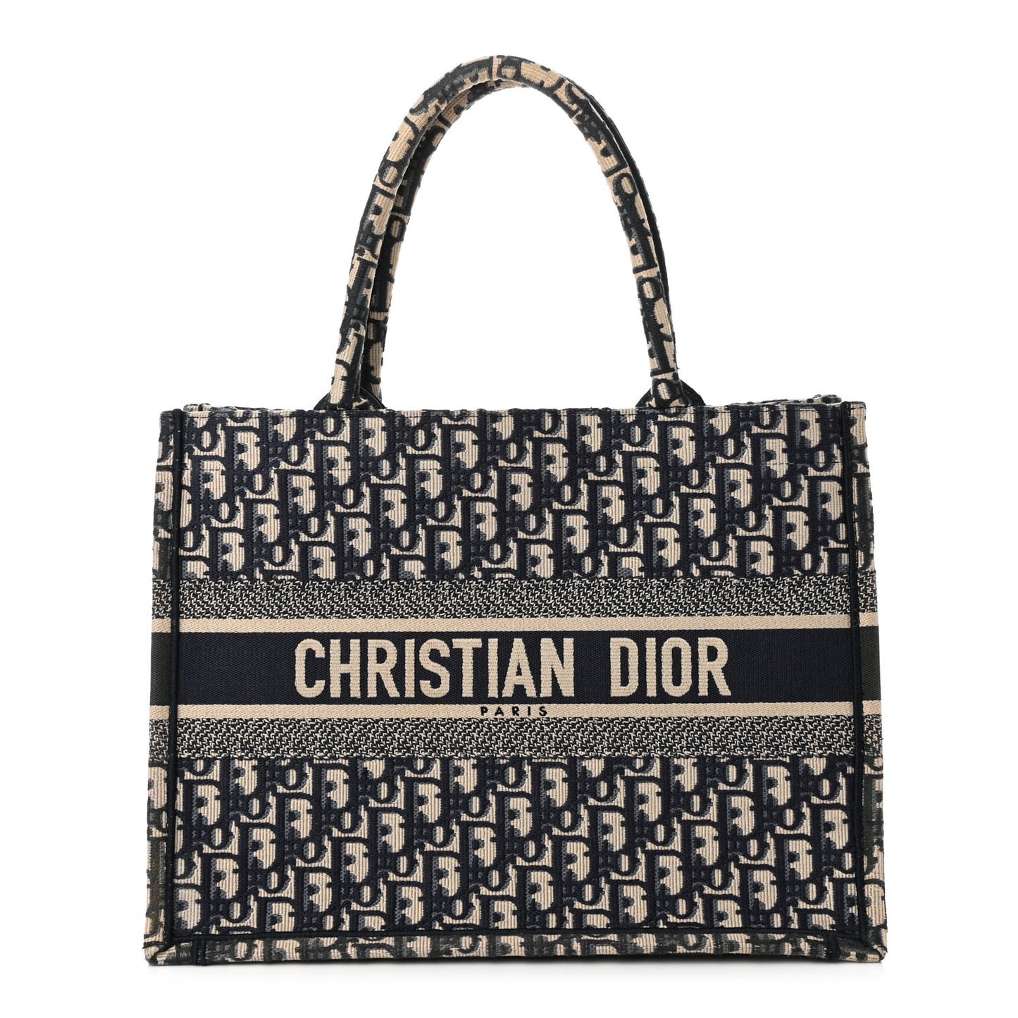 Oblique Medium Book Tote Blue Multicolor