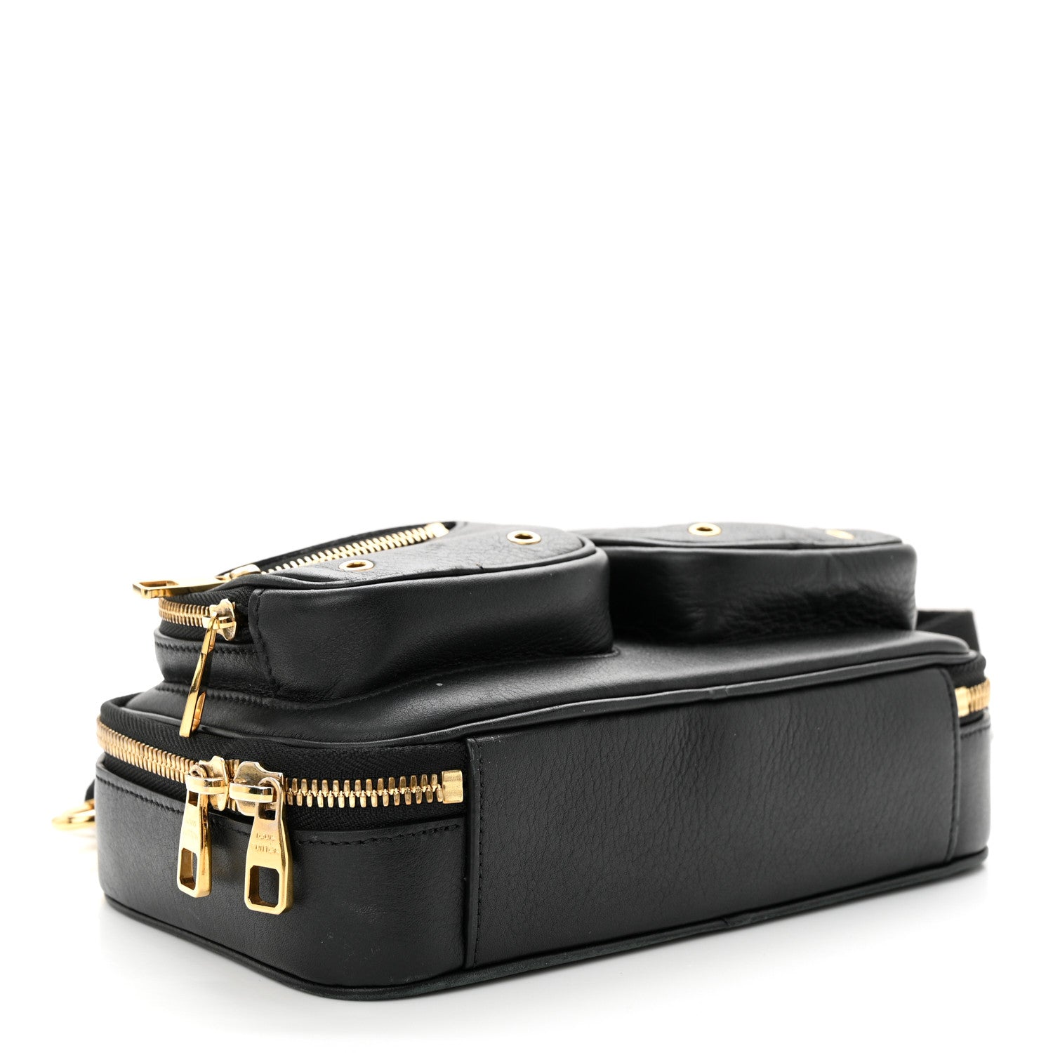 Louis Vuitton Calfskin Monogram Embossed Utility Crossbody Black 4 of 14