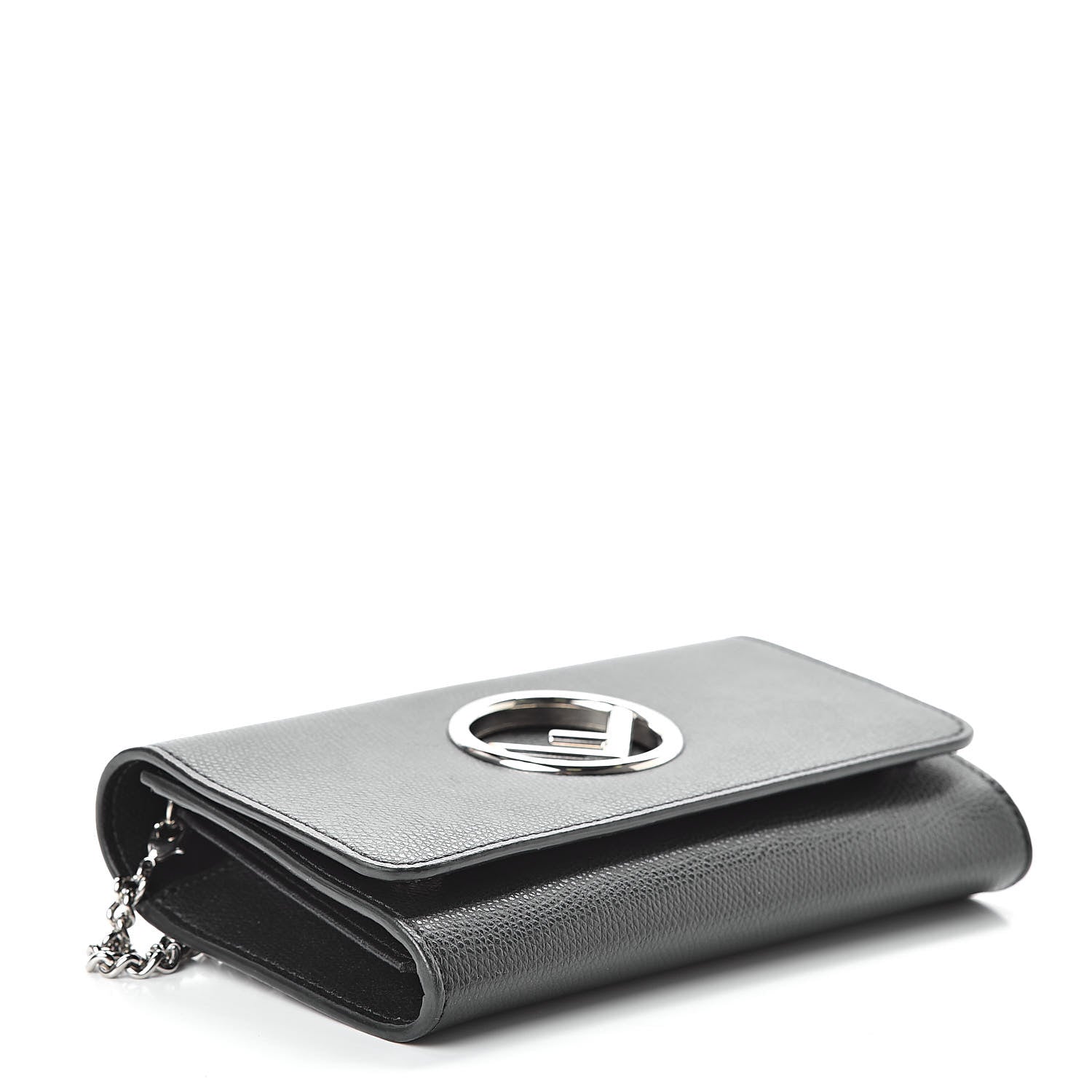 Fendi Vitello Cruise F is Fendi Wallet on Chain Black 4 of 11