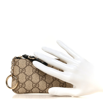 Gucci GG Supreme Monogram Selleria Key Case Black 2 of 9