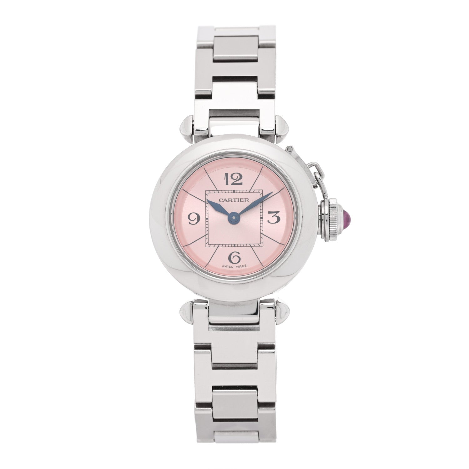 Cartier Stainless Steel 27mm Miss Pasha Quartz Watch Pink 1 of 4