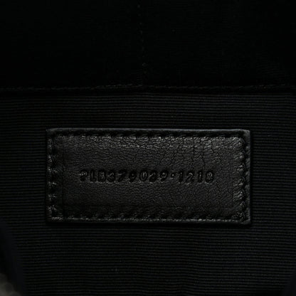 Saint Laurent Canvas Bandana Chevron Monogram A5 Wristlet Black 7 of 8