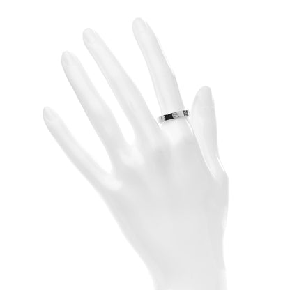 Cartier 18K White Gold 3.5mm LOVE Wedding Band Ring 53 6.25 2 of 4